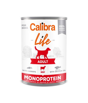 Calibra Dog Life Adult Beef & Carrots Canned Food 6x400g