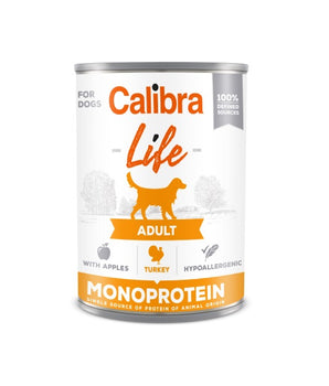 Calibra Dog Life Adult Turkey & Apples Canned Food 6x400g