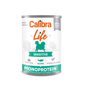 Calibra Dog Life Can Sensitive Salmon & Rice 6x400g