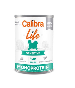 Calibra Dog Life Sensitive Salmon & Rice Canned Food 6x400g