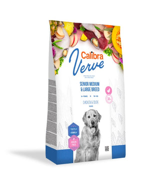 Calibra Dog Verve GF Senior Medium & Large Chicken & Duck Dry Food 2kg