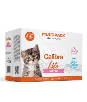 Calibra Cat Life Kitten Wet Food Multipack 12x85g