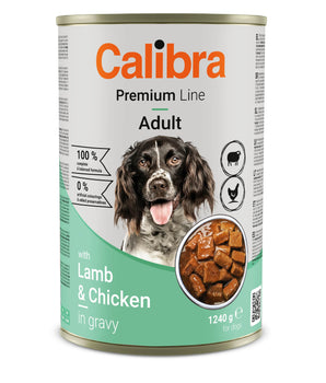 Calibra Dog Premium Line Lamb & Chicken in Gravy Canned Food 12x1240g