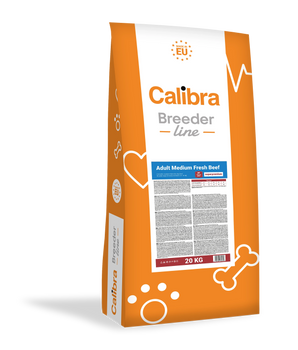 Calibra Dog Breeder Adult Medium Dry Food - Fresh Beef Flavour 20kg