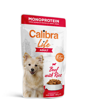 Calibra Dog Life Adult Beef Wet Food Pouch 10x150g